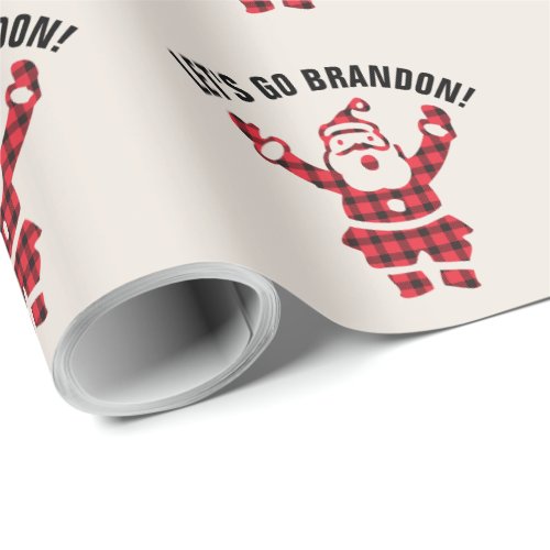 LETS GO BRANDON FUNNY CHRISTMAS SANTA  WRAPPING  WRAPPING PAPER