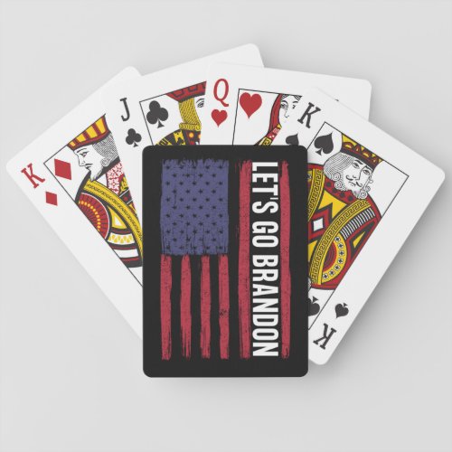 Lets Go Brandon Funny Conservative Anti Biden Playing Cards