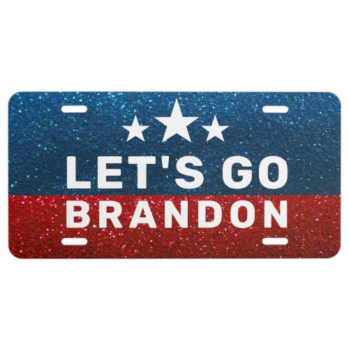 Lets Go Brandon Funny FJB Joe Biden MAGA Trump    License Plate