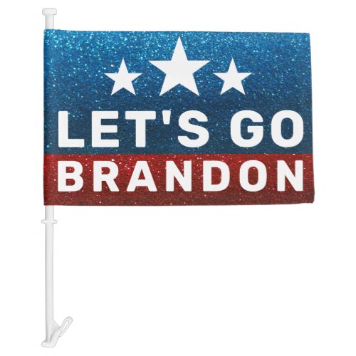 Lets Go Brandon Funny FU Joe Biden MAGA Trump     Car Flag