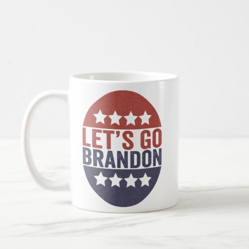 Lets go Brandon Funny Patriotic American Flag Bab Coffee Mug