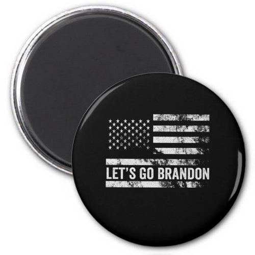 Lets go Brandon Funny Patriotic American Flag Magnet