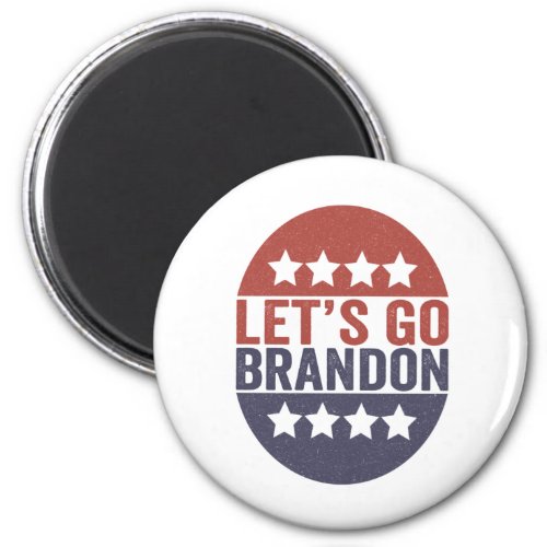 Lets go Brandon Funny Patriotic American Flag Magnet
