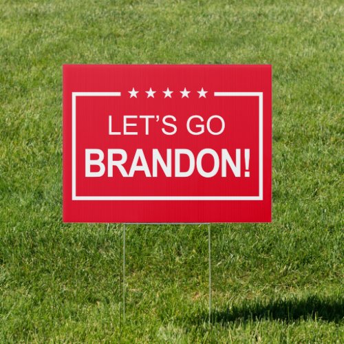 Lets Go Brandon Funny Trump 2024 Sign