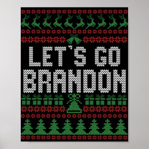 : Funny Ugly Christmas Sweater Giant City Poster New