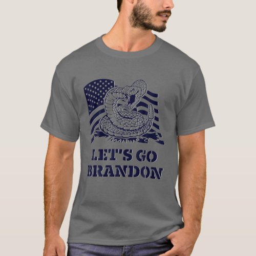 Lets Go Brandon Gadsden Flag T_Shirt
