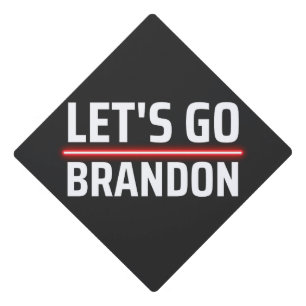 let's go brandon graduation cap topper