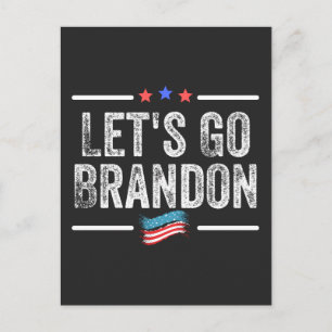 Let's Go Brandon Holiday Postcard