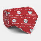 Let's Go Brandon Joe Biden Red Santa Christmas Neck Tie Let's Go Brandon Joe Biden Red Santa Christmas Neck Tie