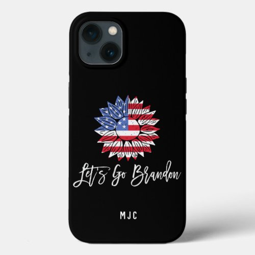 Lets Go Brandon Joe Biden Sunflower For Her iPhone 13 Case