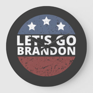 let's go brandon large clock
