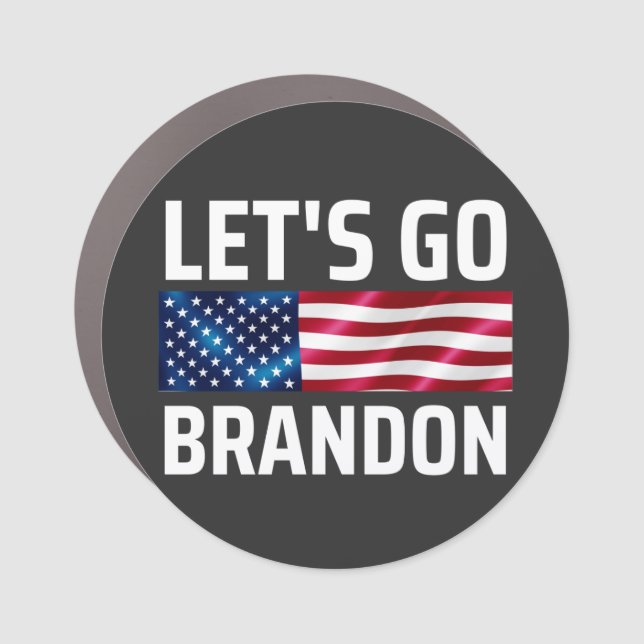 lets go brandon lets go brandon car magnet (Front)