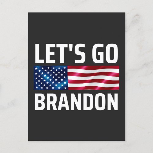 lets go brandon lets go brandon holiday postcard