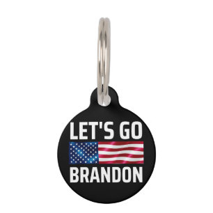 lets go brandon lets go brandon pet ID tag