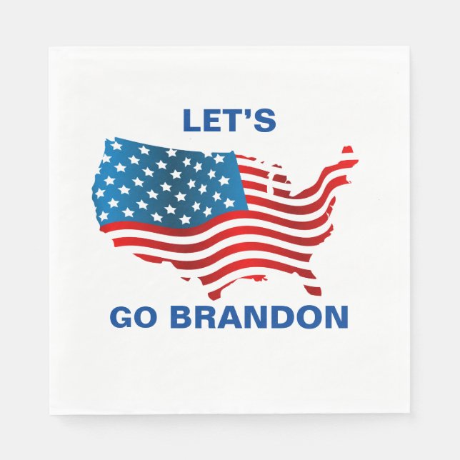 Lets Go Brandon   Napkins (Front)