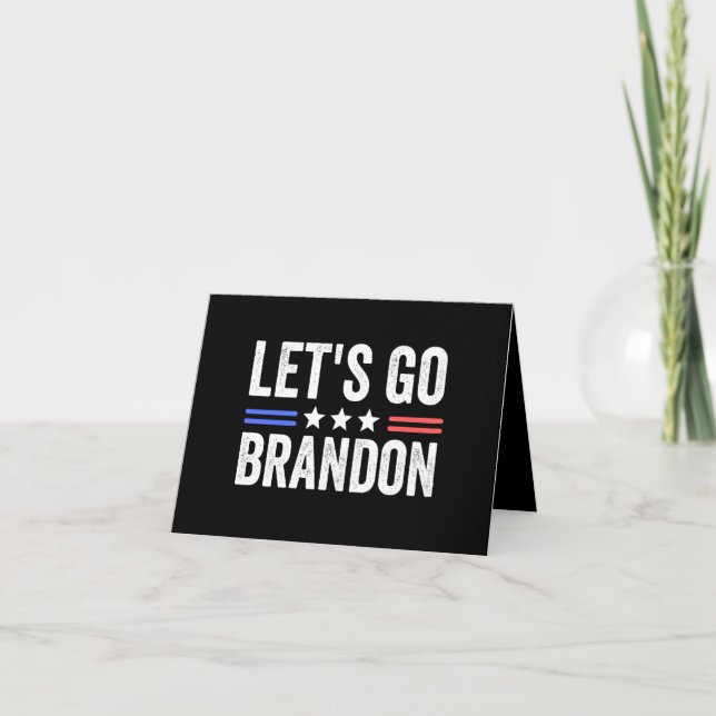 Let's Go Brandon Note Card (Front)