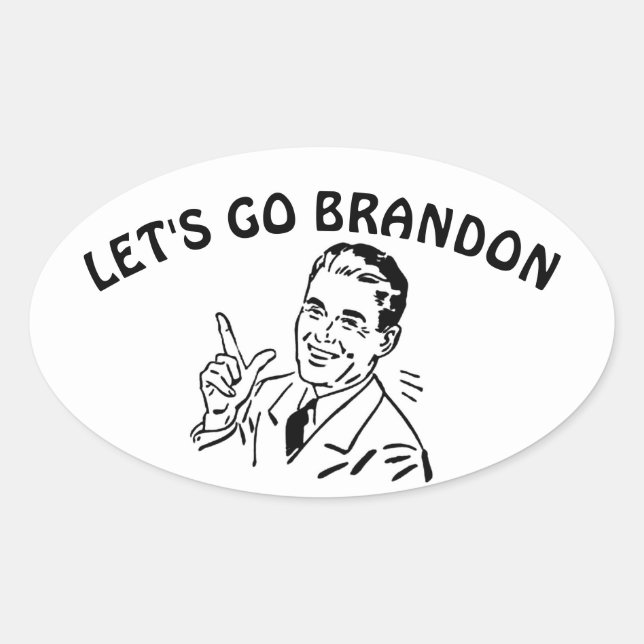 LET'S GO BRANDON Oval Stickers (Front)