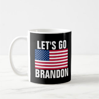 LET'S GO BRANDON PATRIOTIC COFFEE MUGS