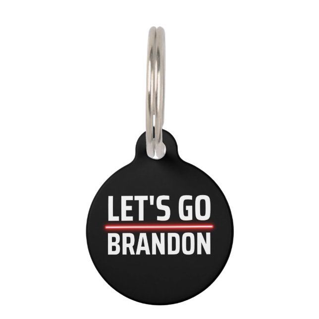 let's go brandon pet ID tag (Front)