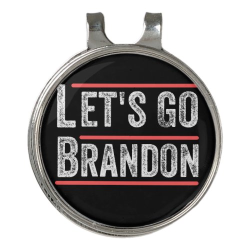 Lets Go Brandon Political Humor T Shirts Golf Hat Clip