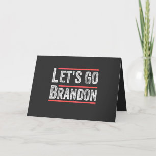Lets Go Brandon Political Humor T Shirts Holiday Card