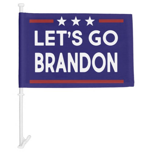 Lets Go Brandon Political Patriotic Car Flag