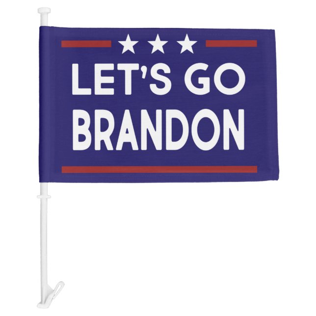 Let's Go Brandon Political Patriotic Car Flag (Front)