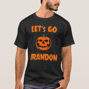 Let's Go Brandon Pumpkin Halloween Costume Funny F T-Shirt