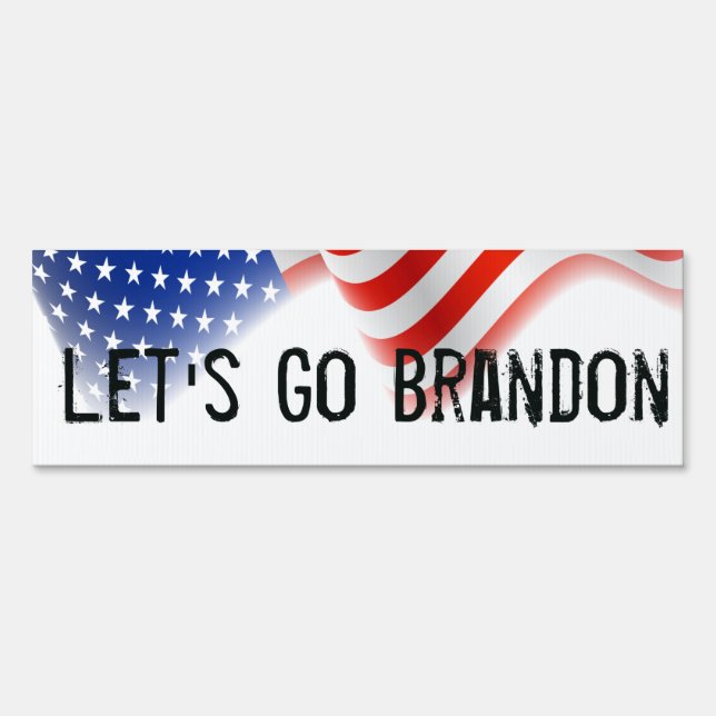 Let's Go Brandon - Rectangle Yard Sign - Very Cool (Front)