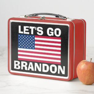 LET'S GO BRANDON RETRO METAL LUNCHBOX