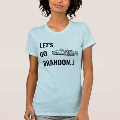 Lets Go Brandon Retro Race Car Vintage T_Shirt