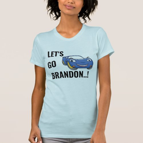 Lets Go Brandon Retro Race Car Vintage T_Shirt