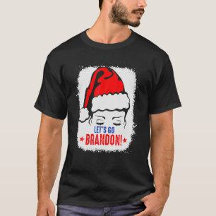 Lets Go Brandon Santa Christmas T-Shirt