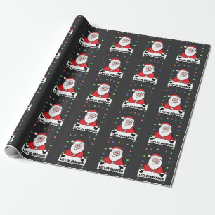 LET'S GO BRANDON SANTA CLAUS TRUMP Christmas Wrapping Paper