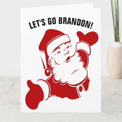 LETS GO BRANDON SANTA OVERSIZED CHRISTMAS CARDS