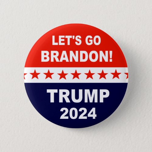Lets go Brandon TRUMP 2024 Button