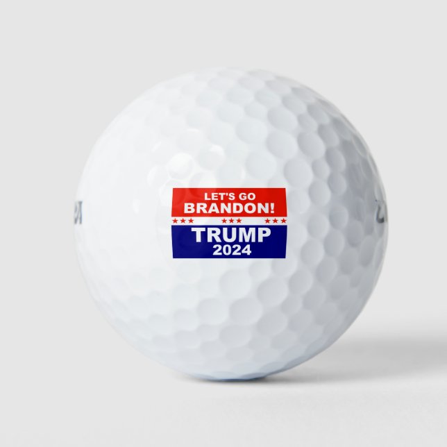 Let's go Brandon TRUMP 2024 Golf Balls (Front)
