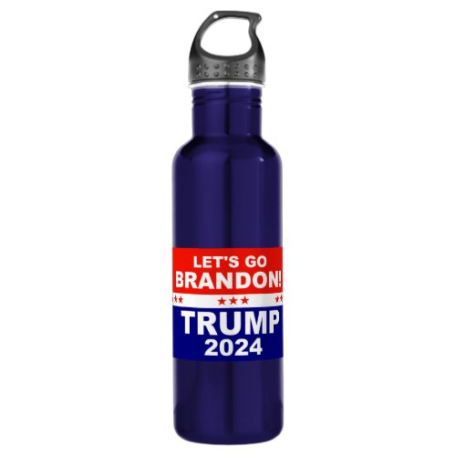 Lets go Brandon TRUMP 2024 Stainless Steel Water Bottle