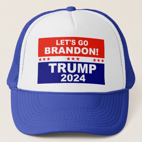Lets go Brandon TRUMP 2024 Trucker Hat