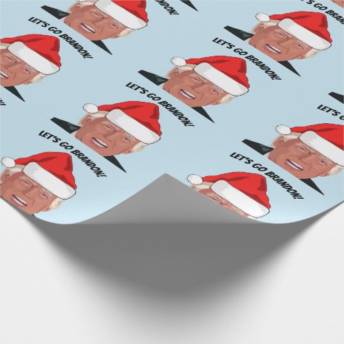 LETS GO BRANDON TRUMP CHRISTMAS  WRAPPING PAPER