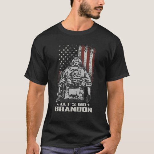 Lets Go Brandon US Veteran Meme Apparel Co T_Shirt