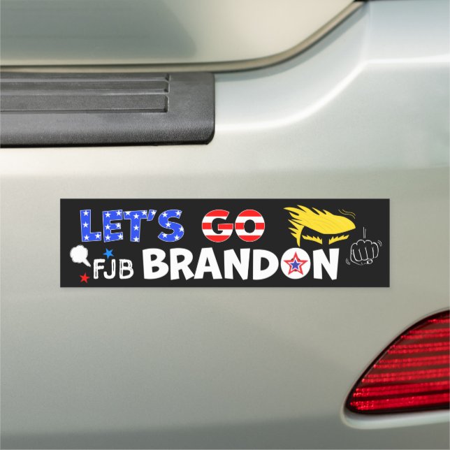 LETS GO BRANDON With TRUMP Car Magnet (In Situ)