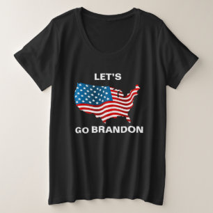 Lets Go Brandon Womens Plus Size T-Shirt