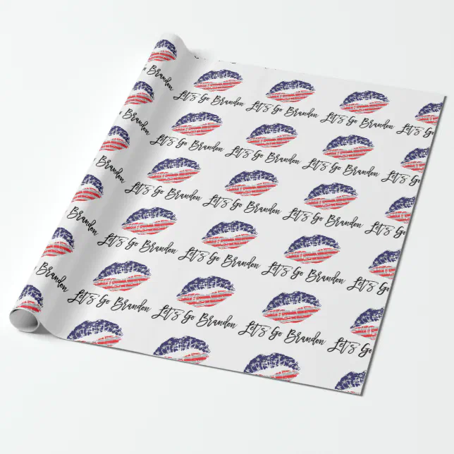 Let's Go Brandon Wrapping Paper Zazzle