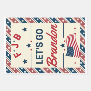 Let's Go Brandon Wrapping Paper Sheets