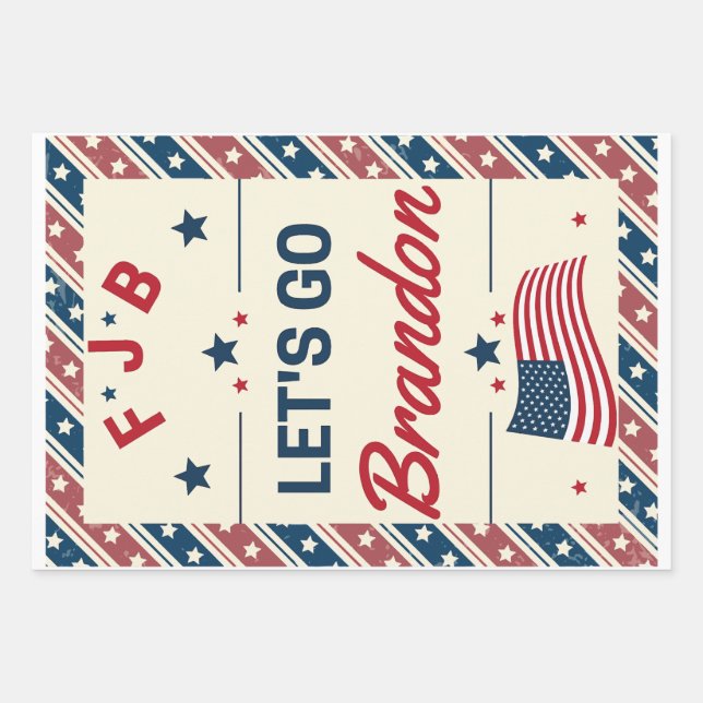Let's Go Brandon Wrapping Paper Sheets (Front)