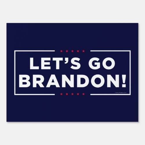 Lets Go Brandon Yard Sign