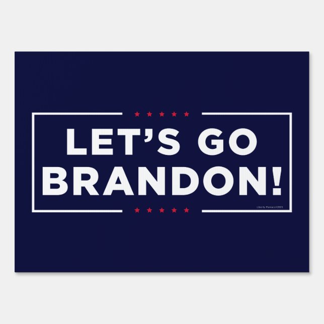Let's Go, Brandon! Yard Sign (Front)