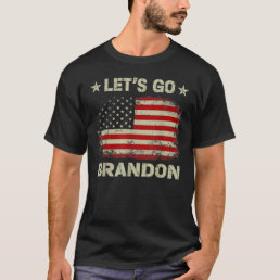Let&#39;s Go Branson Brandon American Flag Impeach T-Shirt