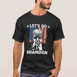 Lets Go Branson Brandon Trump And America Flag T-Shirt